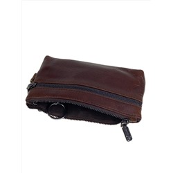 Женский кошелёк  из натуральной кожи, цвет шоколад