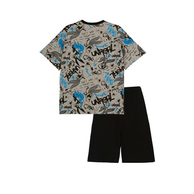 Комплект трикотажный для мальчиков: фуфайка (футболка), шорты