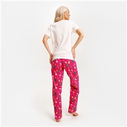 Пижама новогодняя женская (футболка, брюки) KAFTAN Girl, размер 48-50