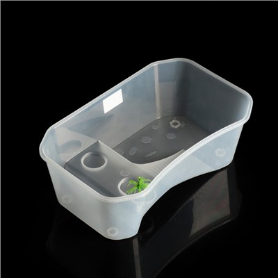 Отсадник для черепах, 40×24.5×13 см, белый