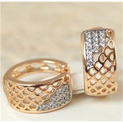 Серьги позолота  H01-15226