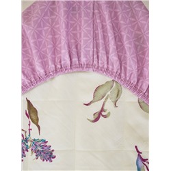 Постельное белье зима-лето из поплина с простыней на резинке - Джина