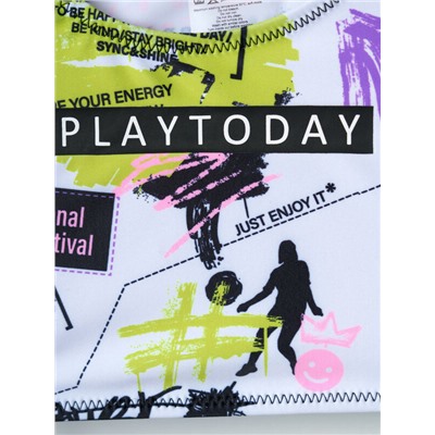 Комплект для девочек: купальный костюм трикотажный, шорты текстильные плавательные