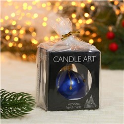 Ёлочный шар d=5 см «Салют» ручная роспись, синий