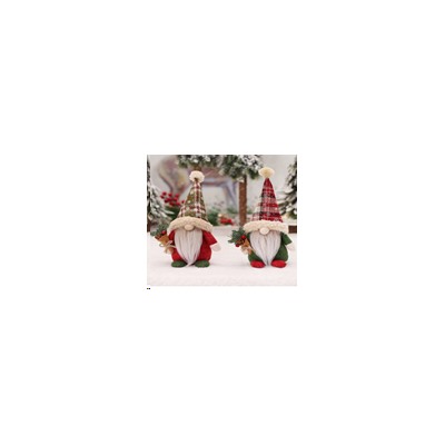 Новогоднее украшение Гном 11x8x22 см / B118 /уп 100/