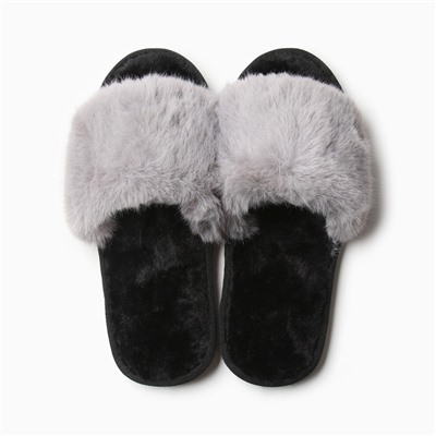 Тапочки женские с открытым носом LoveLife, размер 39-40, серые