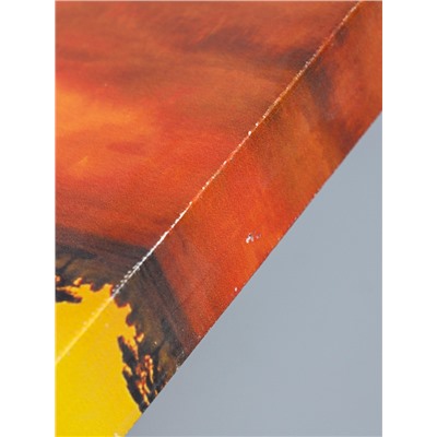 УЦЕНКА Картина-холст на подрамнике «Африканские слоны на закате» 60×100 см