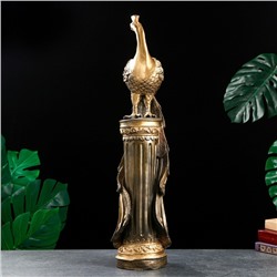 Колонна декоративная «Жар-птица», под чёрное золото, 67×16×17 см