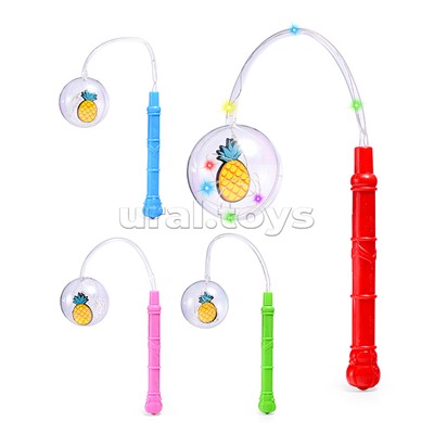 Шар воздушный, пластиковый со светодиодной подсветкой, в пакете