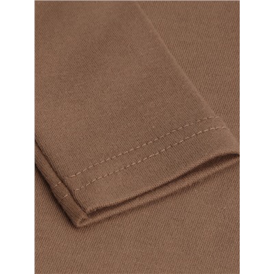 Футболка с длинным рукавом SL HOME, рост 74-80 см, кофейная