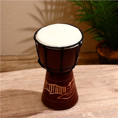 Сувенирный музыкальный инструмент «Барабан Джембе», 20×11×11 см, МИКС