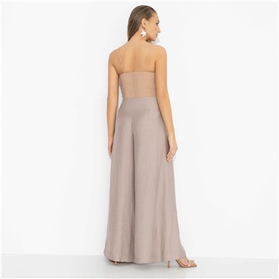 Брюки вискозные, Красиво жить (серебристо-розовые)