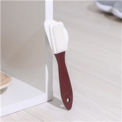 Щётка тройная для обуви: замша, нубук, велюр