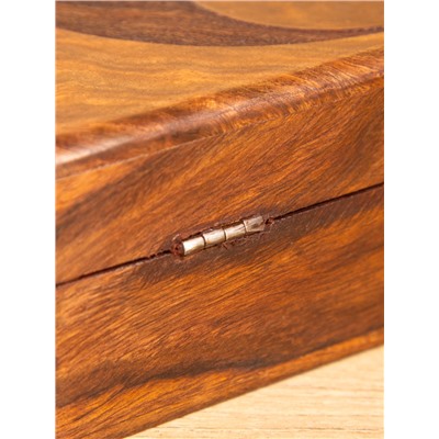 Шкатулка «Инь-ян», 20×15×6 см, дерево шишам