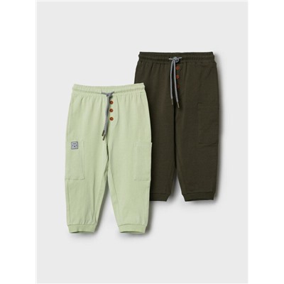 Брюки детские трикотажные для мальчиков, 2 пары в комплекте