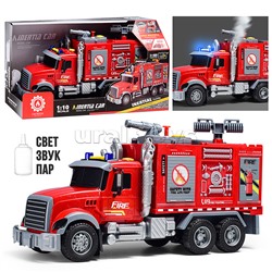 Машина "Пожарная" с распылением воды, на батарейках, в коробке