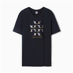 Футболка мужская, цвет тёмно-серый, размер 56