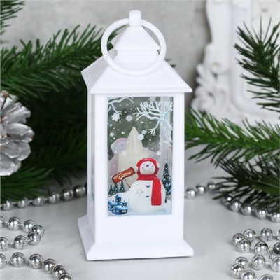 Фонарь светодиодный 13 см / JSFD02white /уп 12/240/новогодний/белый