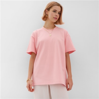 Футболка женская MINAKU, розовая, размер 42-44