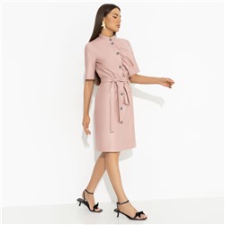 Платье из экокожи, Счастье свободы (peach, с поясом)