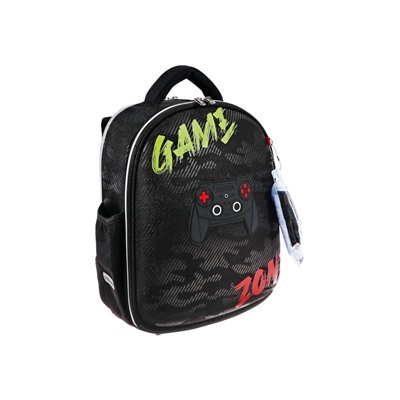 Рюкзак каркасный 35х27х13 см, deVENTE Junior 14L Gamer, + брелок, для мальчика