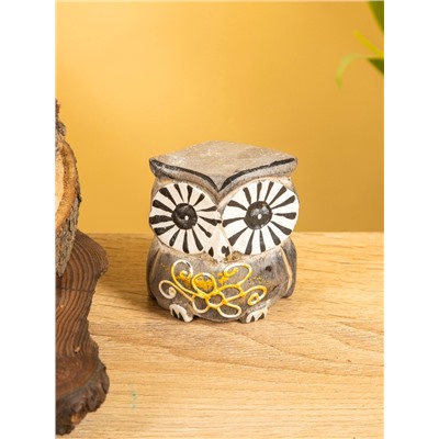 Сувенирный набор «Совы с узором», 6×14×7 см, дерево