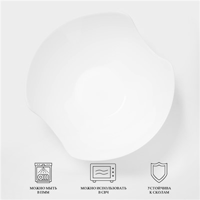Салатник Luminarc SALENCO, 1.4 л, d=24 см, стеклокерамика, белый