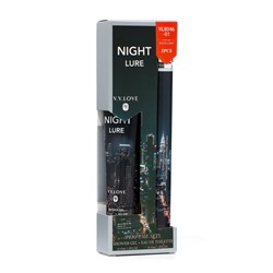 Парфюмерный набор мужской Night Lure: Туалетная вода, 35мл + Гель для душа, 35мл
