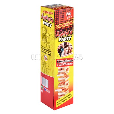 Настольная игра "Джанга PARTY (Сосенка) "Семейное торжество" (большая из натурального дерева)