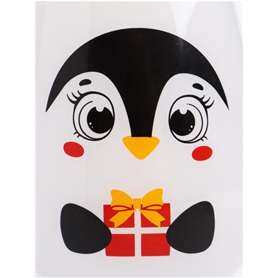 Стакан стеклянный новогодний «Пингвин», 620 мл