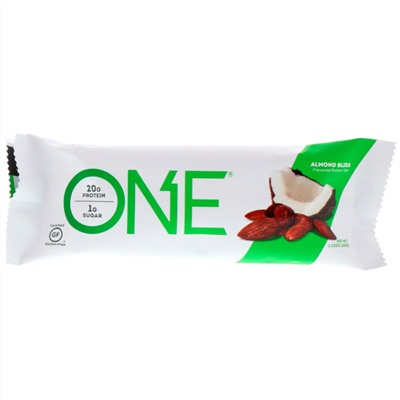 One Brands, Батончик ONE, миндальное наслаждение, 12 батончиков по 60 г (2,12 унций)