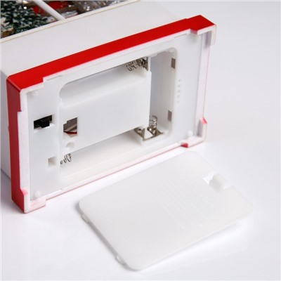 Светодиодная фигура «Фонарь с Дедом Морозом» 12×22.5×7.8 см, пластик, батарейки ААх3 (не в комплекте), USB, свечение тёплое белое