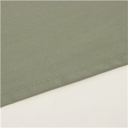 Простыня на резинке 1.5-спальная SL Home «Олива», 140×200+30 см, оливковая, сатин