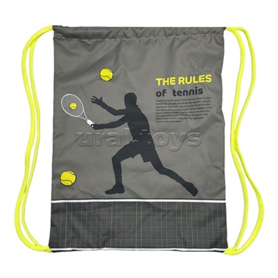 Мешок для обуви "Теннис" 1 отделение, 370х470мм, петля для подвеса, полиэстер, 210 ден