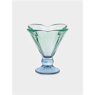 Креманка «Летний день», 12.3×11.5 см, стекло, зелёная, синяя