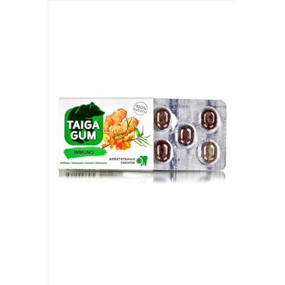 Смолка жевательная Taiga Gum "Immuno" для иммунитета №5*8г ЭКОПРОДУКТЫ, 1190340