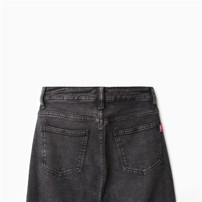 Джинсы женские палаццо утеплённые, размер 27 (42-44), серые