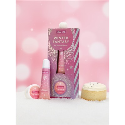 Подарочный набор новогодний Winter Fantasy, бальзам и скраб для губ, URAL LAB