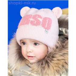 01453-12 Шапка по голове с ушками детская (40-46)