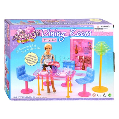 Набор мебели для кукол "Столовая" в коробке