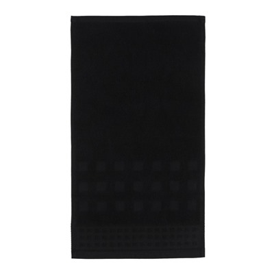 Полотенце махровое LoveLife "Square" 70х130 см, цвет чёрный, 100% хлопок, 380 гр/м2