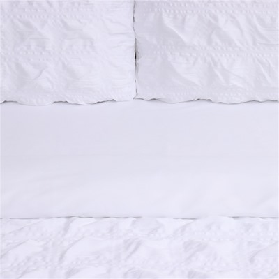 Постельное бельё дуэт LoveLife Texture: white, микрофибра