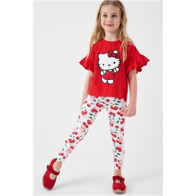 Комплект трикотажный для девочек: туника, брюки (легинсы) PLAYTODAY, 1242823