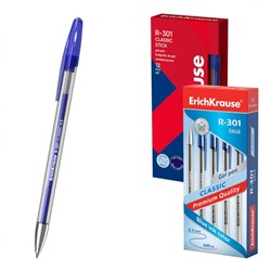 Ручка гелевая R-301 Classic Gel Stick 0.5 мм синяя 53346 ErichKrause