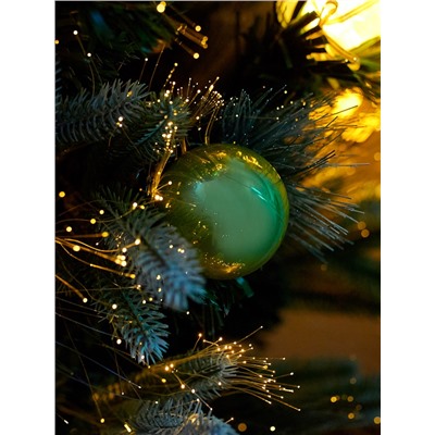 Ёлка светодиодная «Пушистая» 120 см, диаметр нижнего яруса 70 см, 100 веток, 8 режимов, свечение тёплое белое