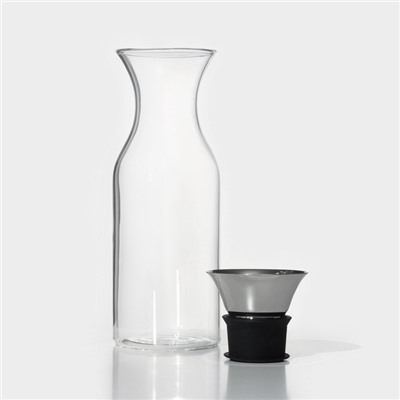 Графин «Тео», 1 л, с крышкой-клапаном, стекло, прозрачный