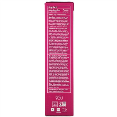 Andalou Naturals, 1000 роз, CC Color + Correct, для чувствительной кожи, SPF 30, чистый бежевый, 58 мл (2 жидк. унции)
