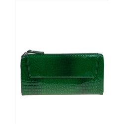 Женское портмоне из искусственной кожи, цвет зеленый