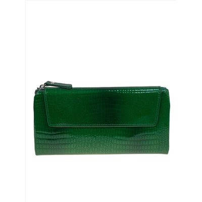 Женское портмоне из искусственной кожи, цвет зеленый