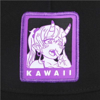 Кепка женская Kawaii, цвет чёрный, р-р 56